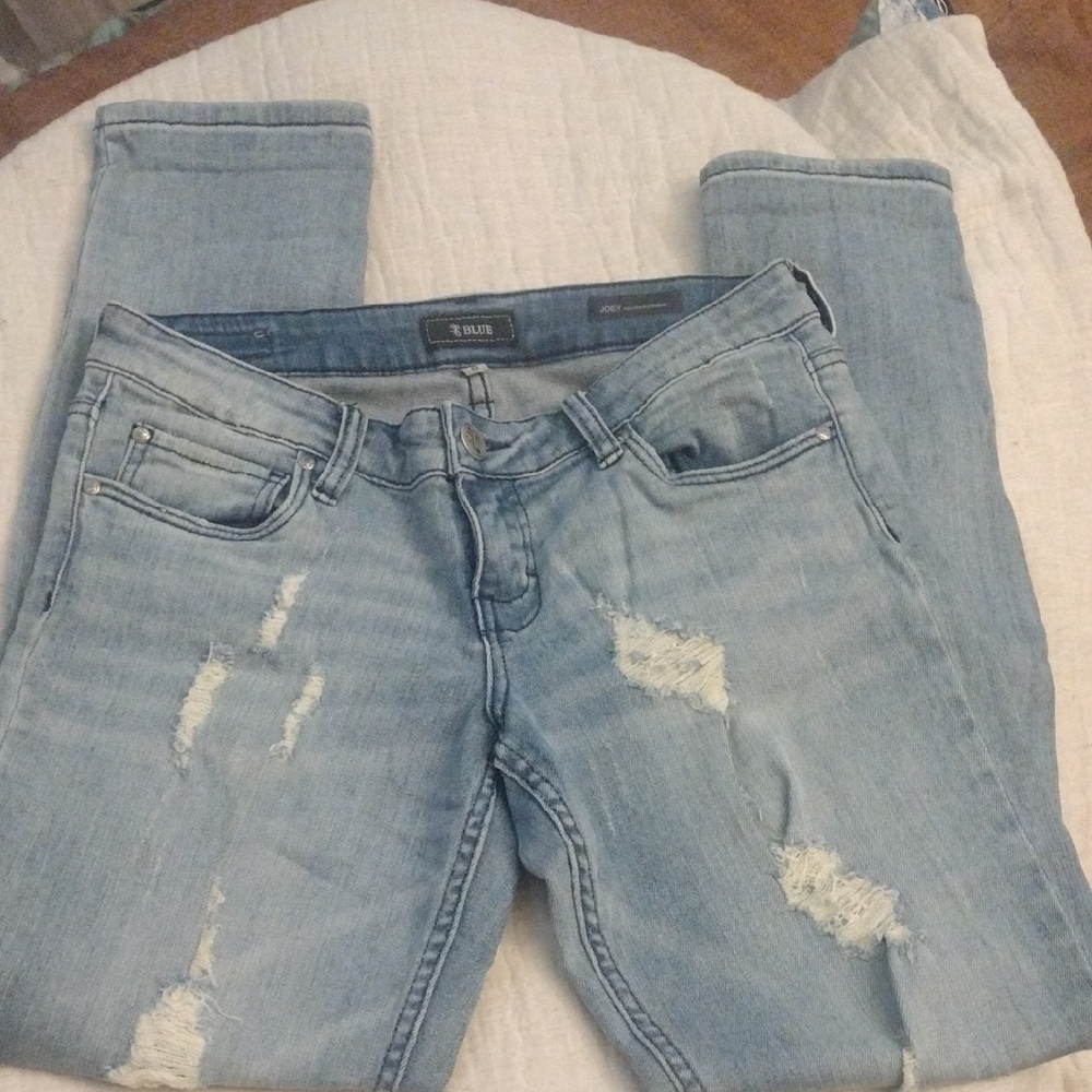 Joey Light Blue Ripped Skinny Jeans